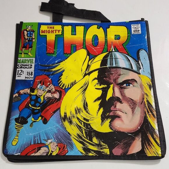 Disney Marvel Thor Comic Book Style Tote Bag NEW - Picture 1 of 4